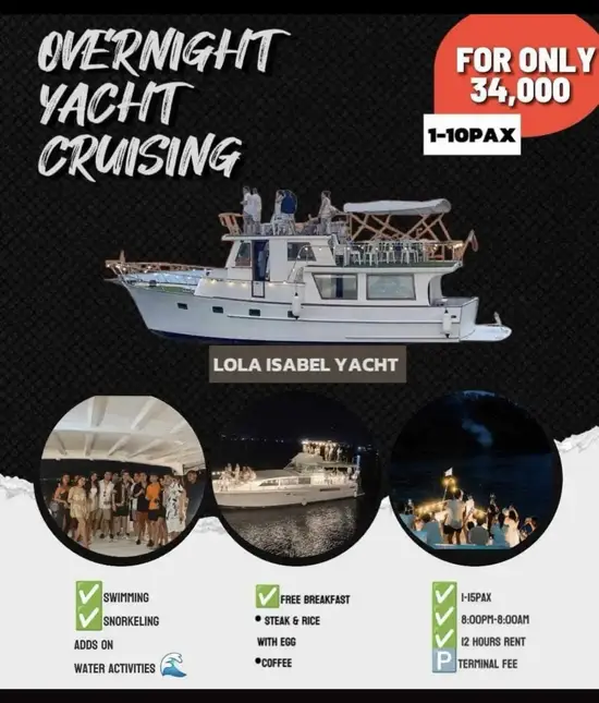 Overnight boat adventure